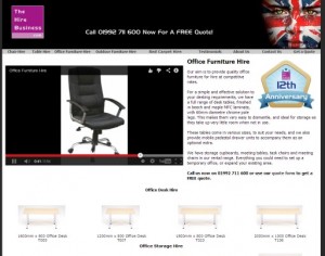 Office Furniture Hire Page Updated